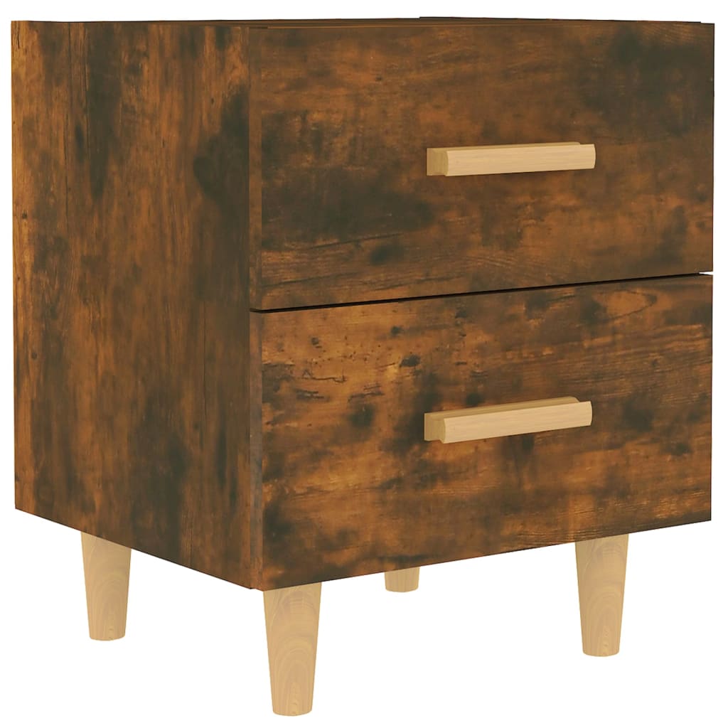 Bed Cabinet Smoked Oak 40x35x47.5 cm - Newstart Furniture