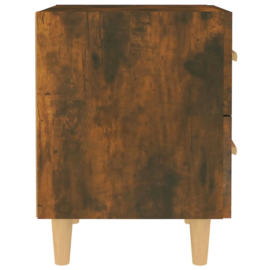 Bed Cabinets 2 pcs Smoked Oak 40x35x47.5 cm - Newstart Furniture