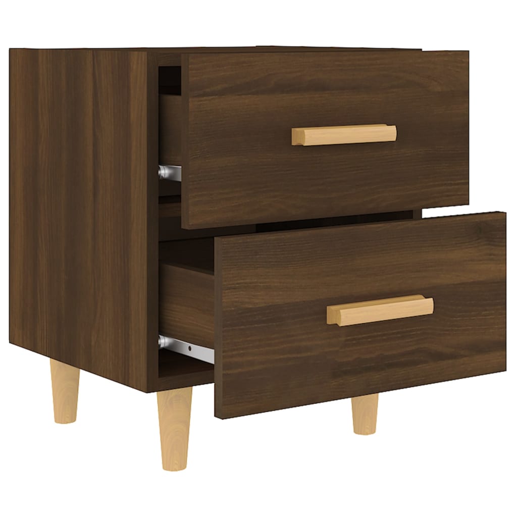 Bed Cabinets 2 pcs Brown Oak 40x35x47.5 cm - Newstart Furniture