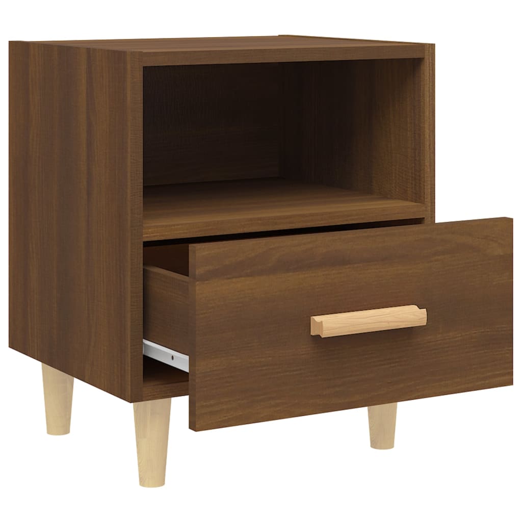 Bedside Cabinets 2 pcs Brown Oak 40x35x47 cm - Newstart Furniture