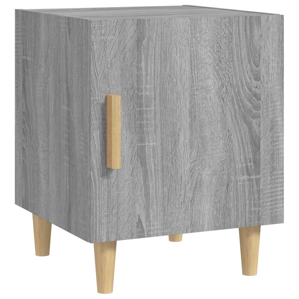 Bedside Cabinets 2 pcs Grey Sonoma Engineered Wood - Newstart Furniture