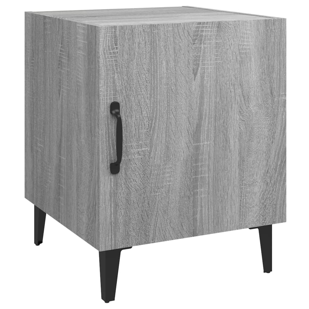 Bedside Cabinet Grey Sonoma Engineered Wood - Newstart Furniture