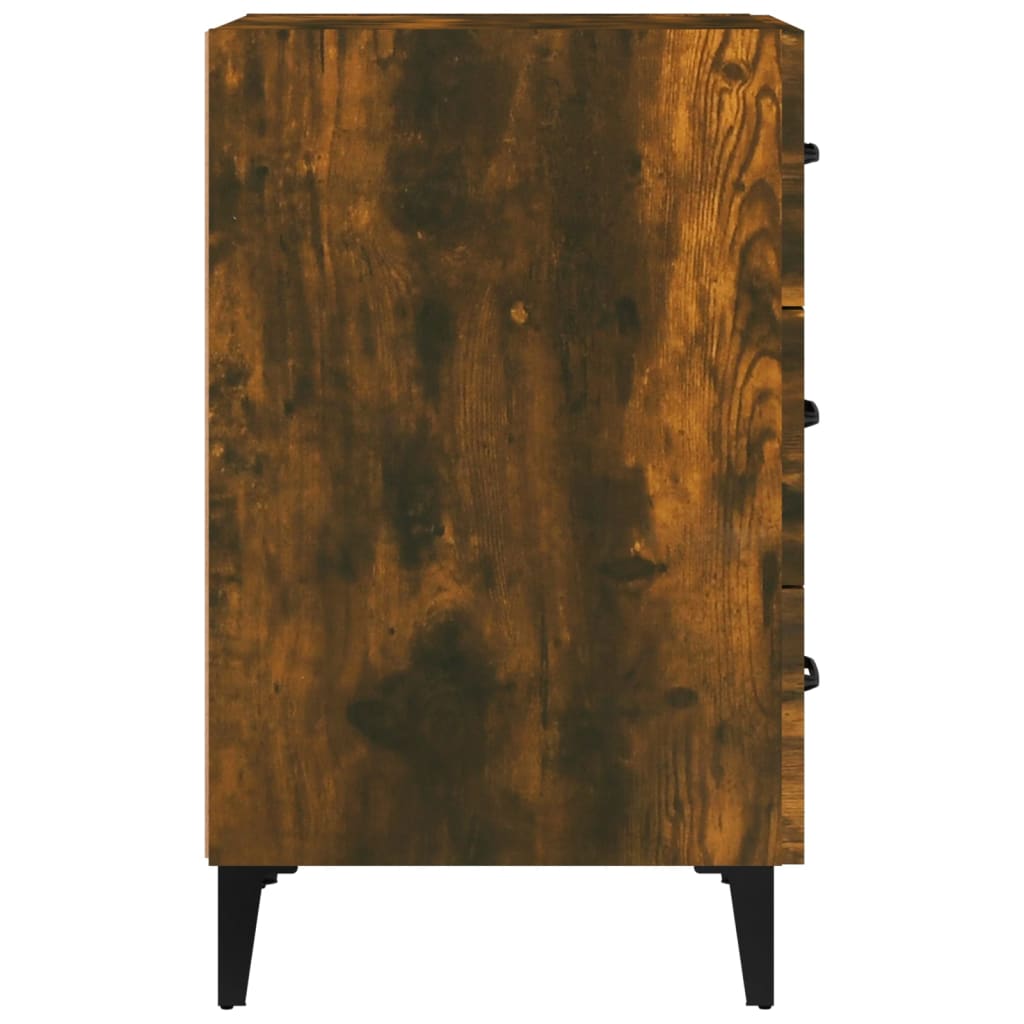 Bedside Cabinet Smoked Oak 40x40x66 cm Engineered Wood - Newstart Furniture