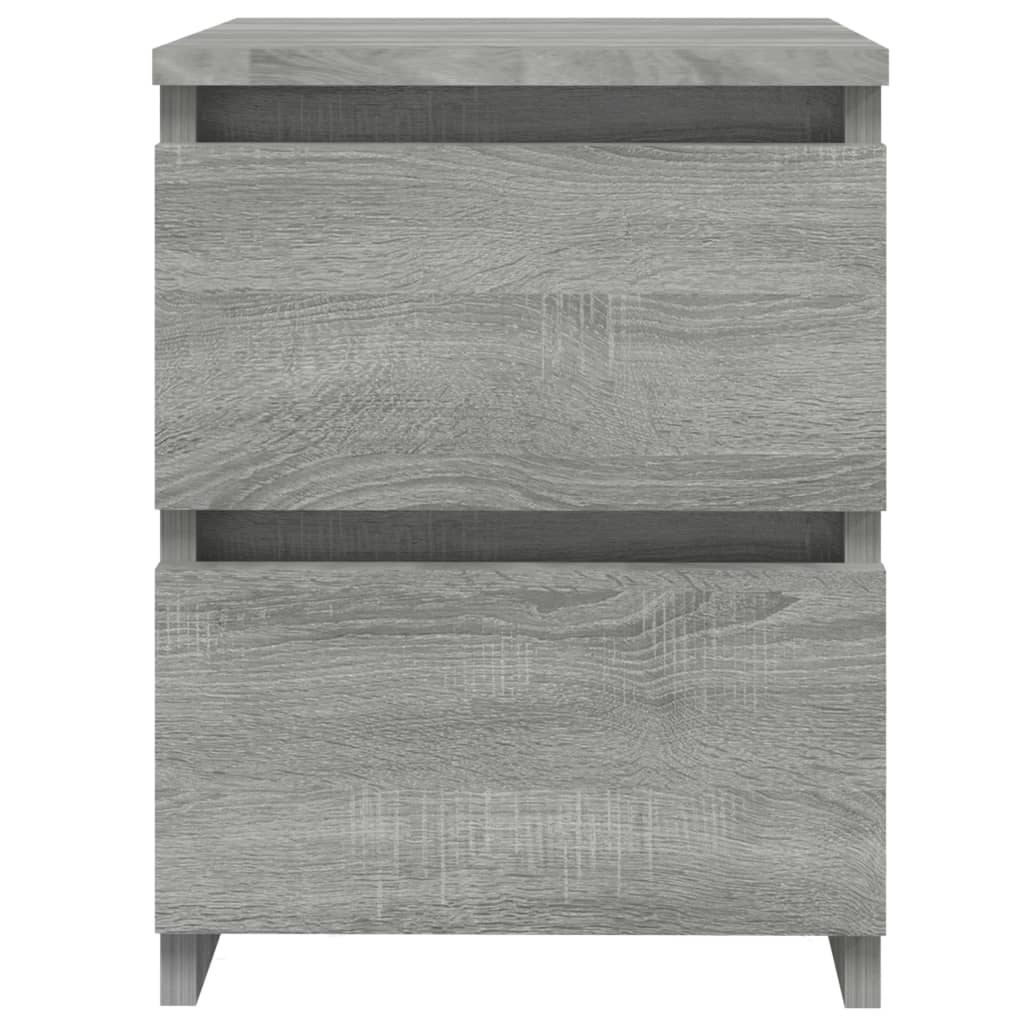 Bedside Cabinets 2 pcs Grey Sonoma 30x30x40 cm Engineered Wood - Newstart Furniture