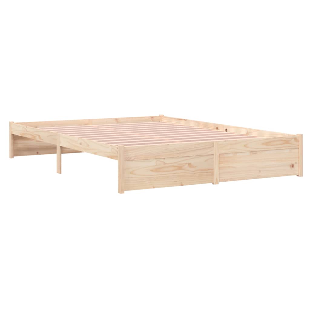 Bed Frame Solid Wood 153x203 cm Queen Size
