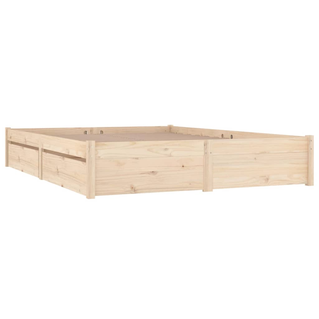Bed Frame with Drawers 183x203 cm King Size