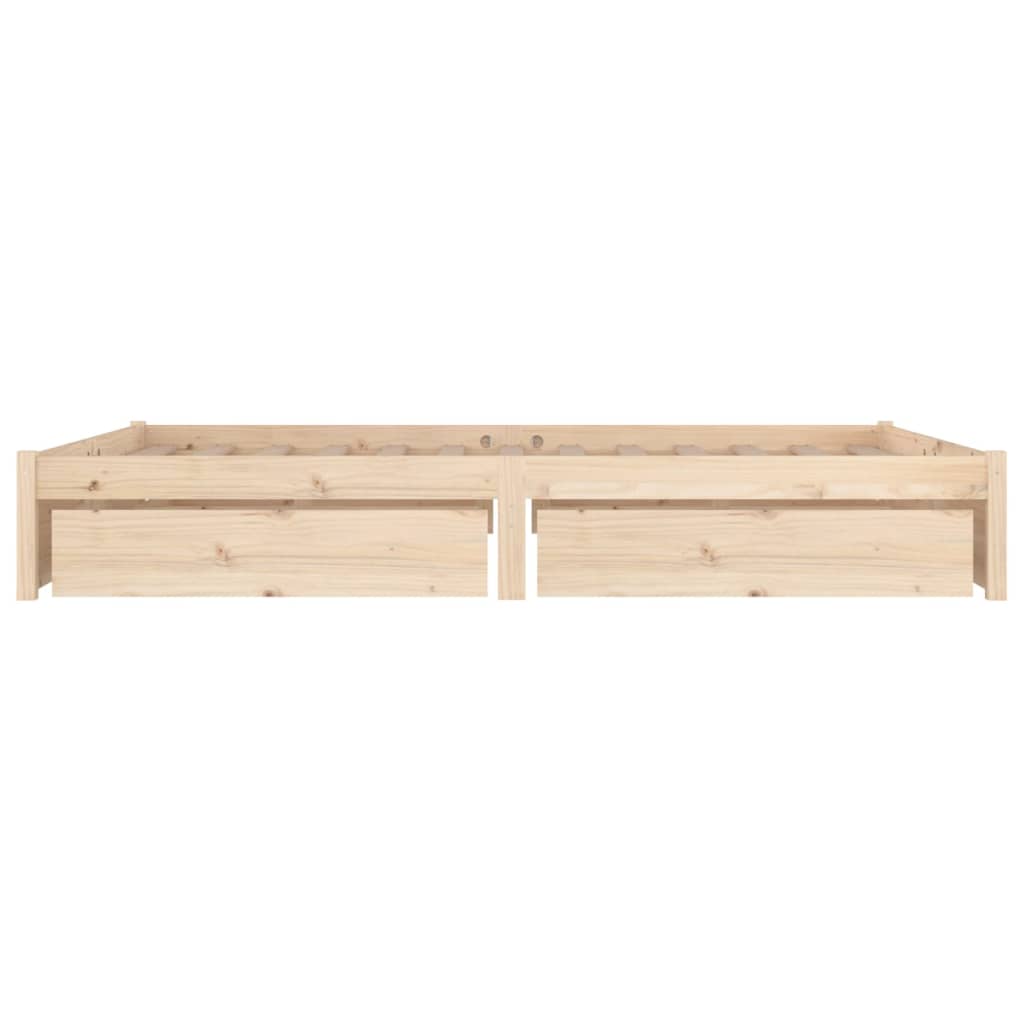 Bed Frame with Drawers 183x203 cm King Size