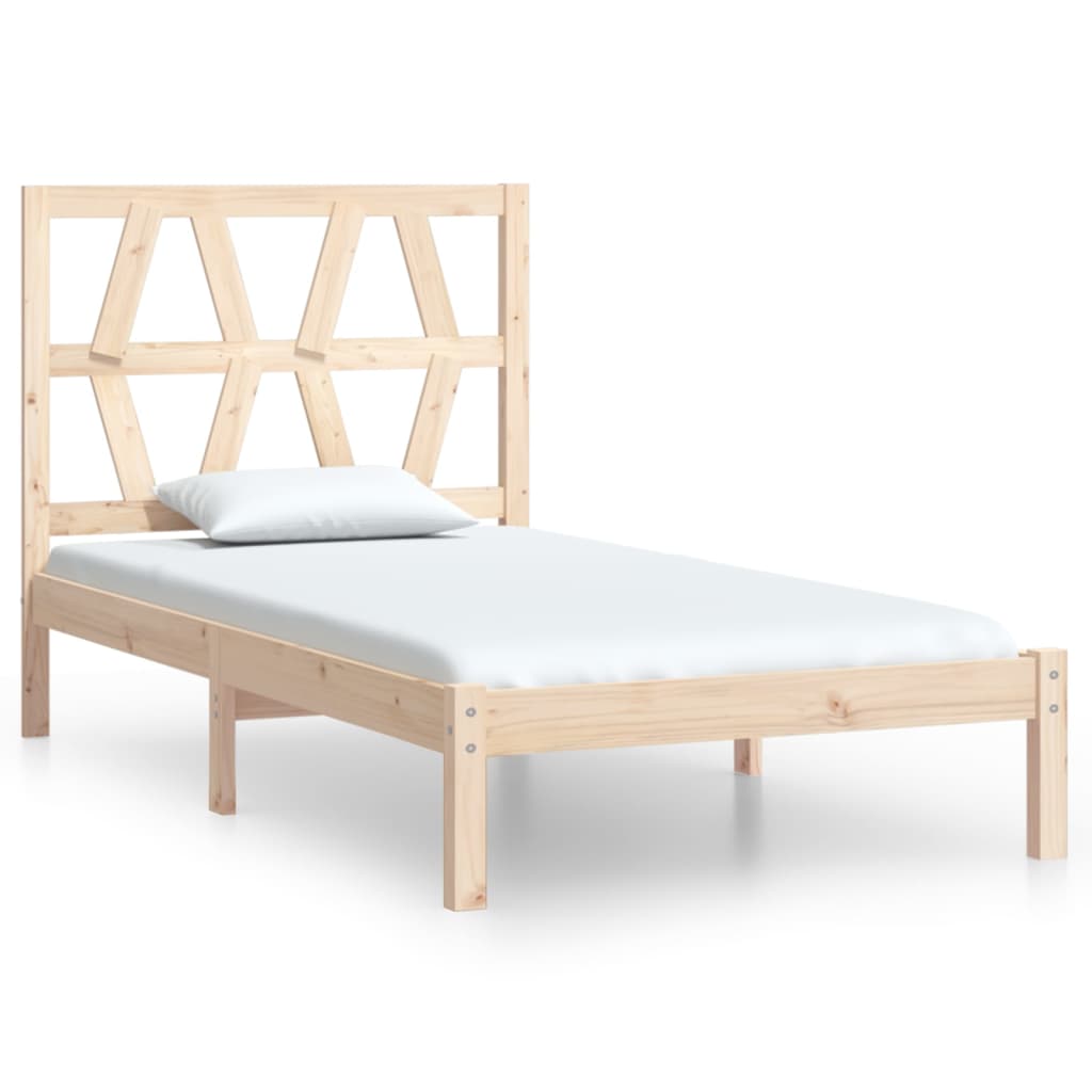 Bed Frame Solid Wood Pine 92x187 cm Single Bed Size - Newstart Furniture