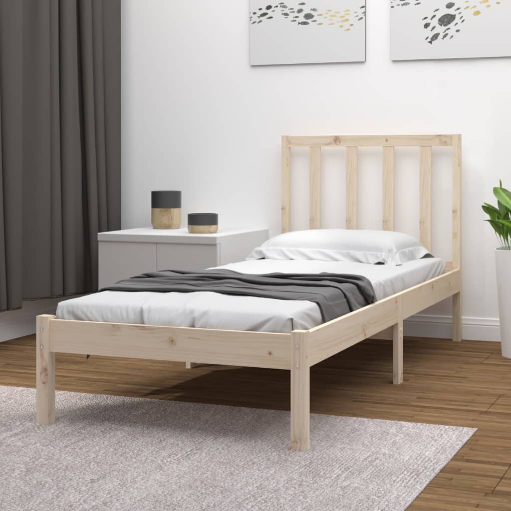 Bed Frame Solid Wood Pine 92x187 cm Single Bed Size - Newstart Furniture