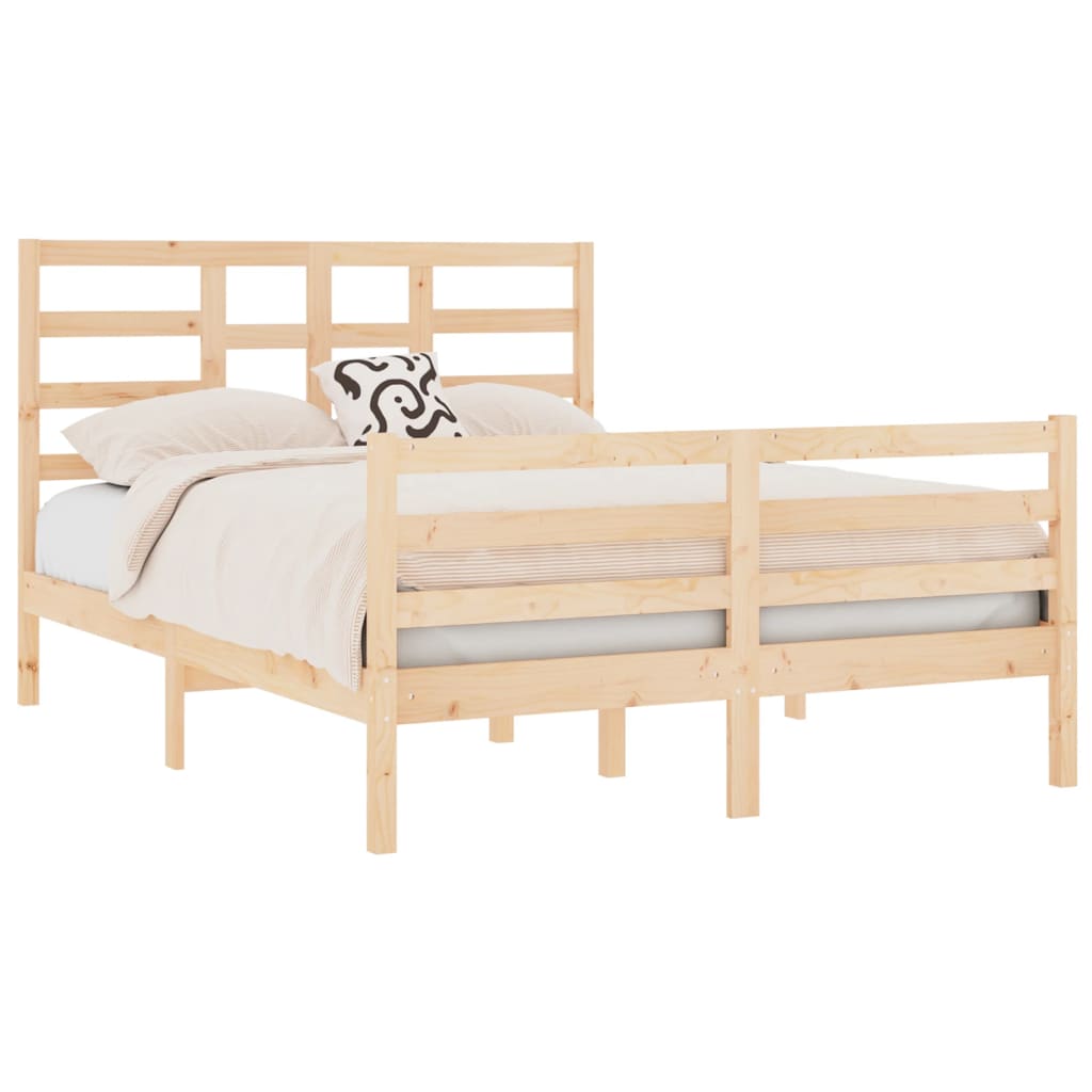 Bed Frame Solid Wood 137x187 Double Size - Newstart Furniture