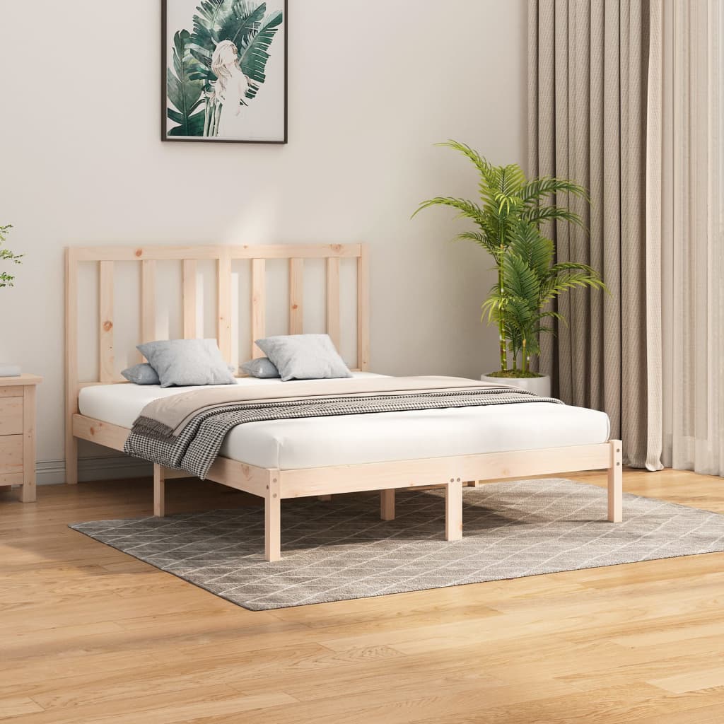 Bed Frame Solid Wood 153x203 cm Queen Size - Newstart Furniture