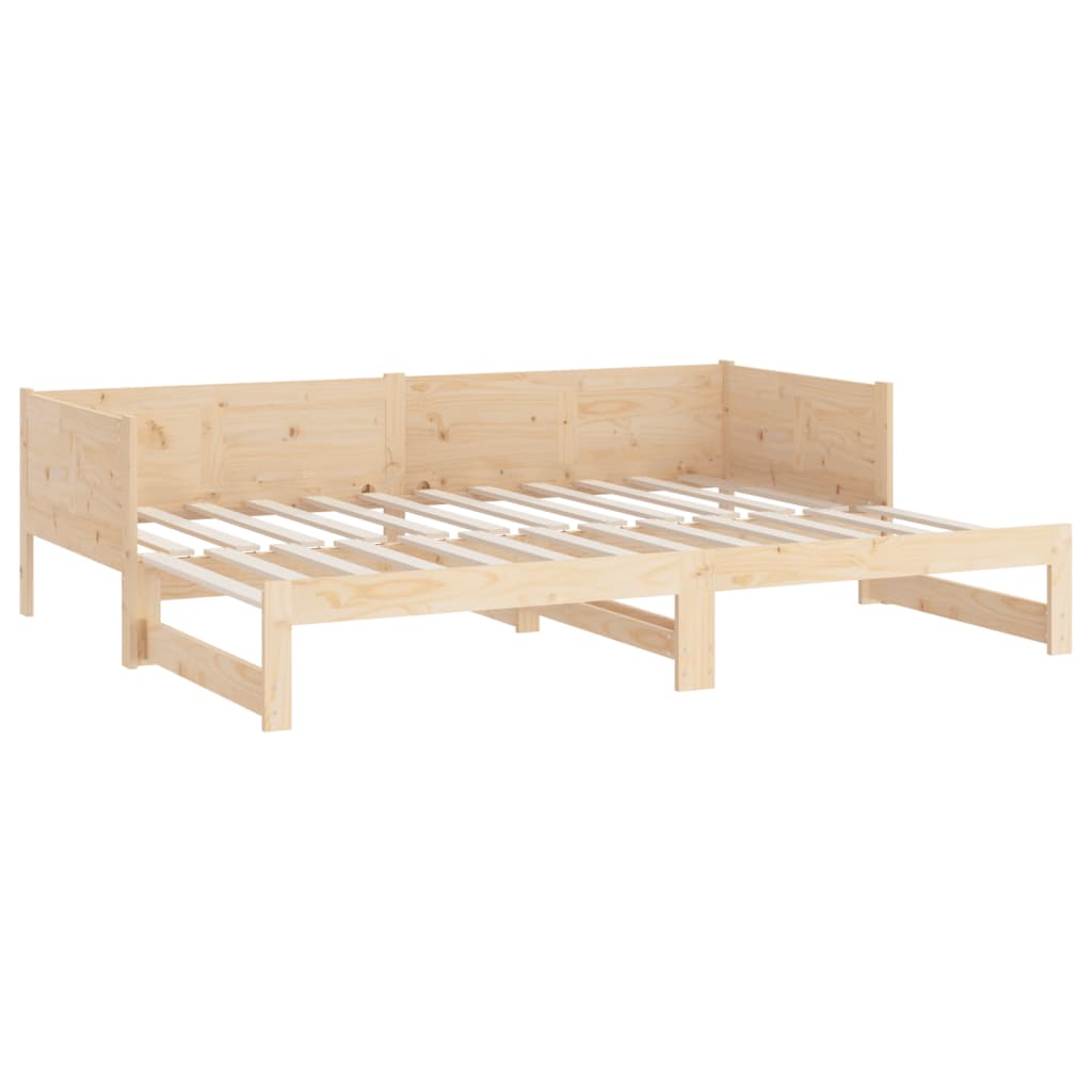 Pull-out Day Bed Solid Wood Pine 2x(92x187) cm - Newstart Furniture