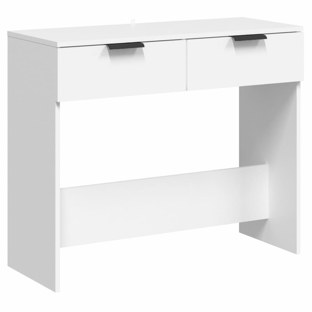 Console Table White 90x36x75 cm Engineered Wood - Newstart Furniture