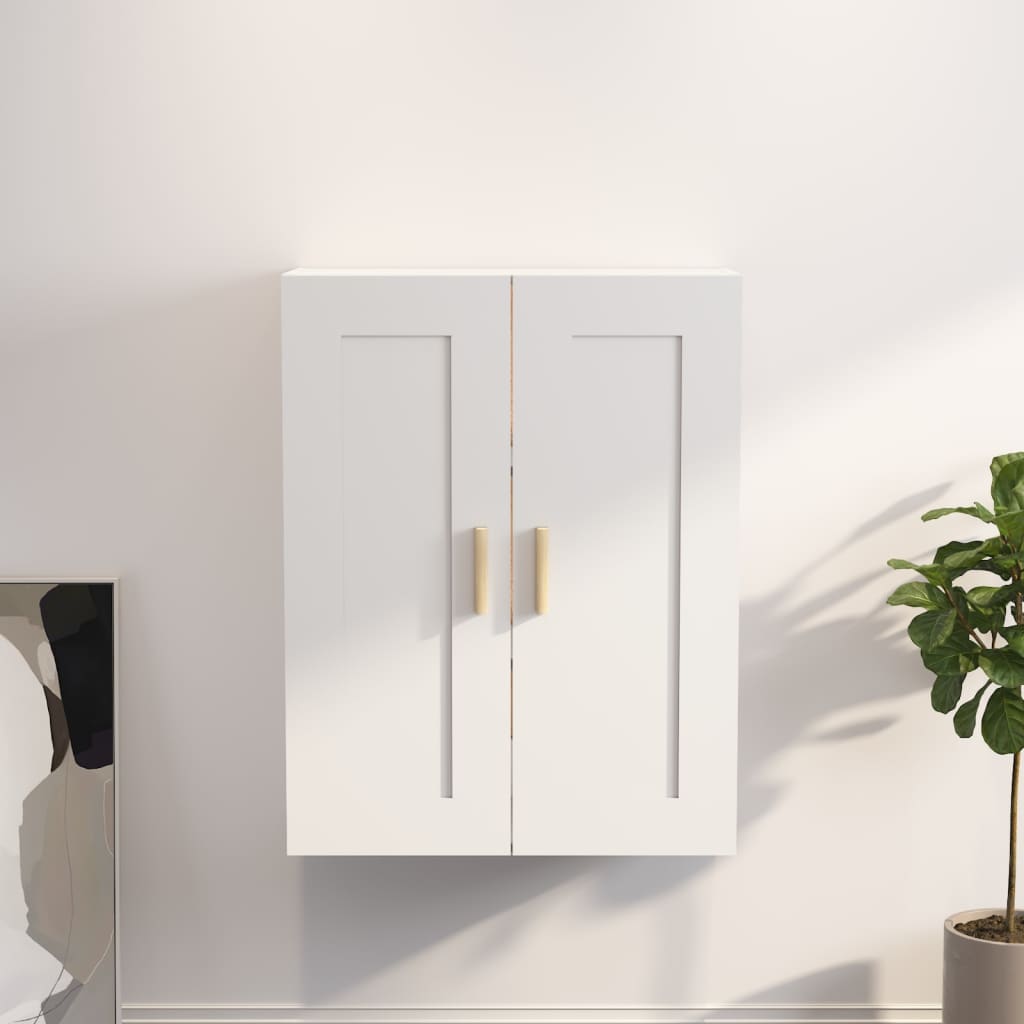Wall Cabinet White 69.5x32.5x90 cm Engineered Wood - Newstart Furniture
