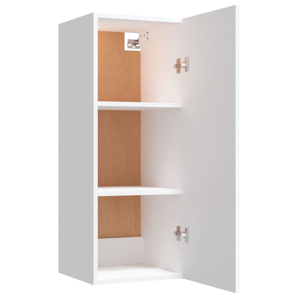 Wall Cabinet White 34.5x34x90 cm Engineered Wood - Newstart Furniture