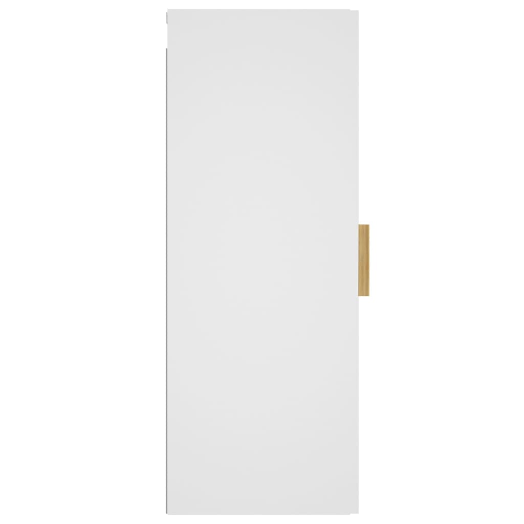 Wall Cabinet White 34.5x34x90 cm Engineered Wood - Newstart Furniture
