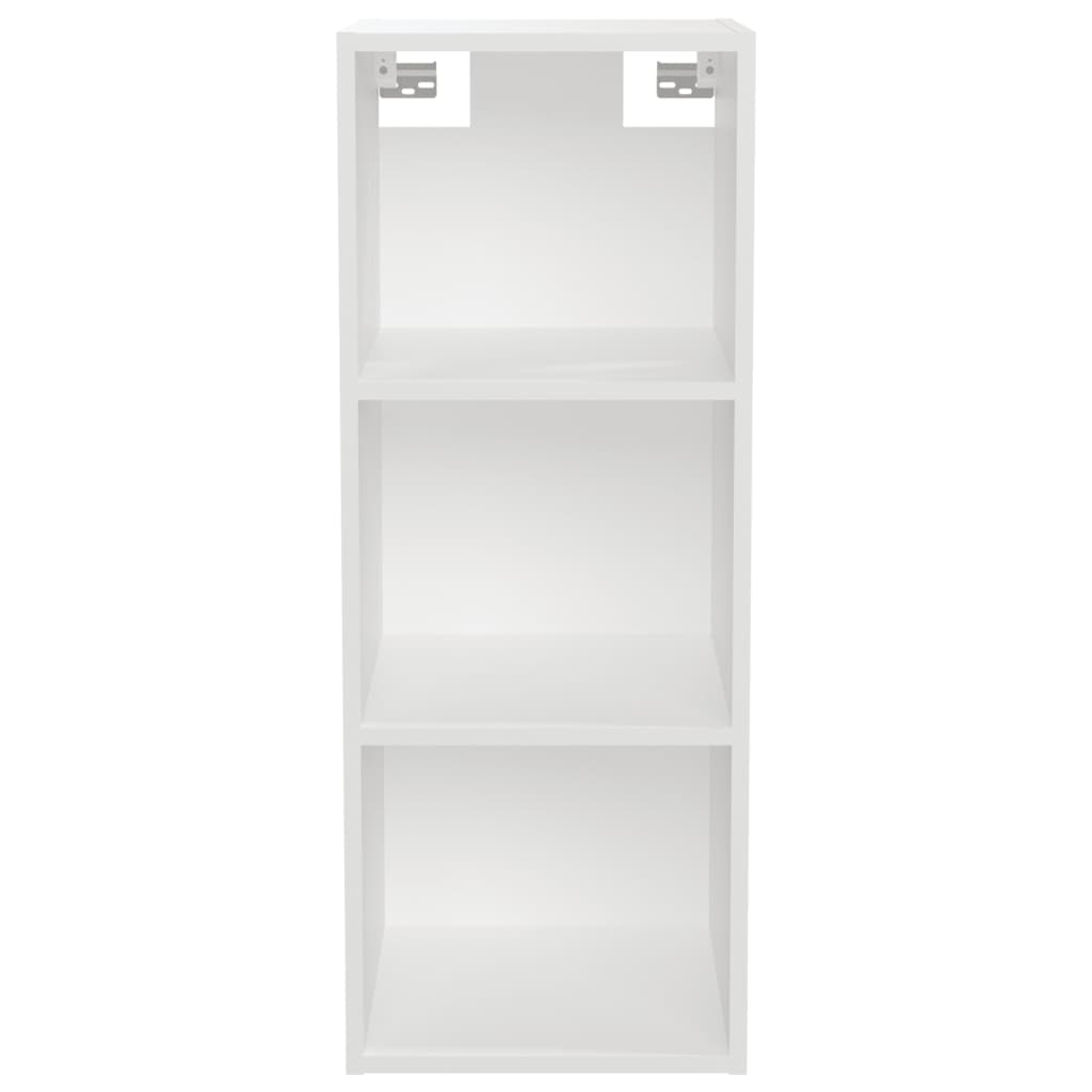 Wall Cabinet White 34.5x32.5x90 cm Engineered Wood - Newstart Furniture