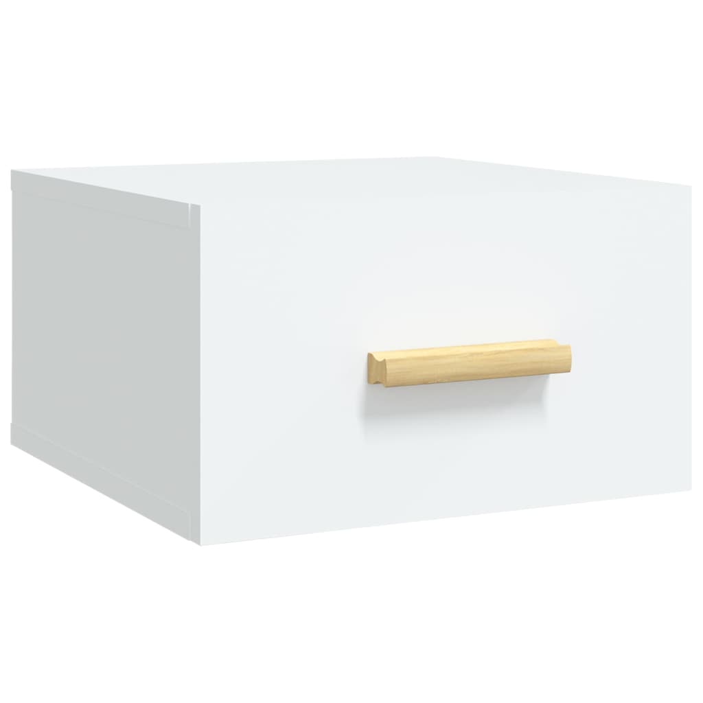 Wall-mounted Bedside Cabinets 2 pcs White 35x35x20 cm - Newstart Furniture