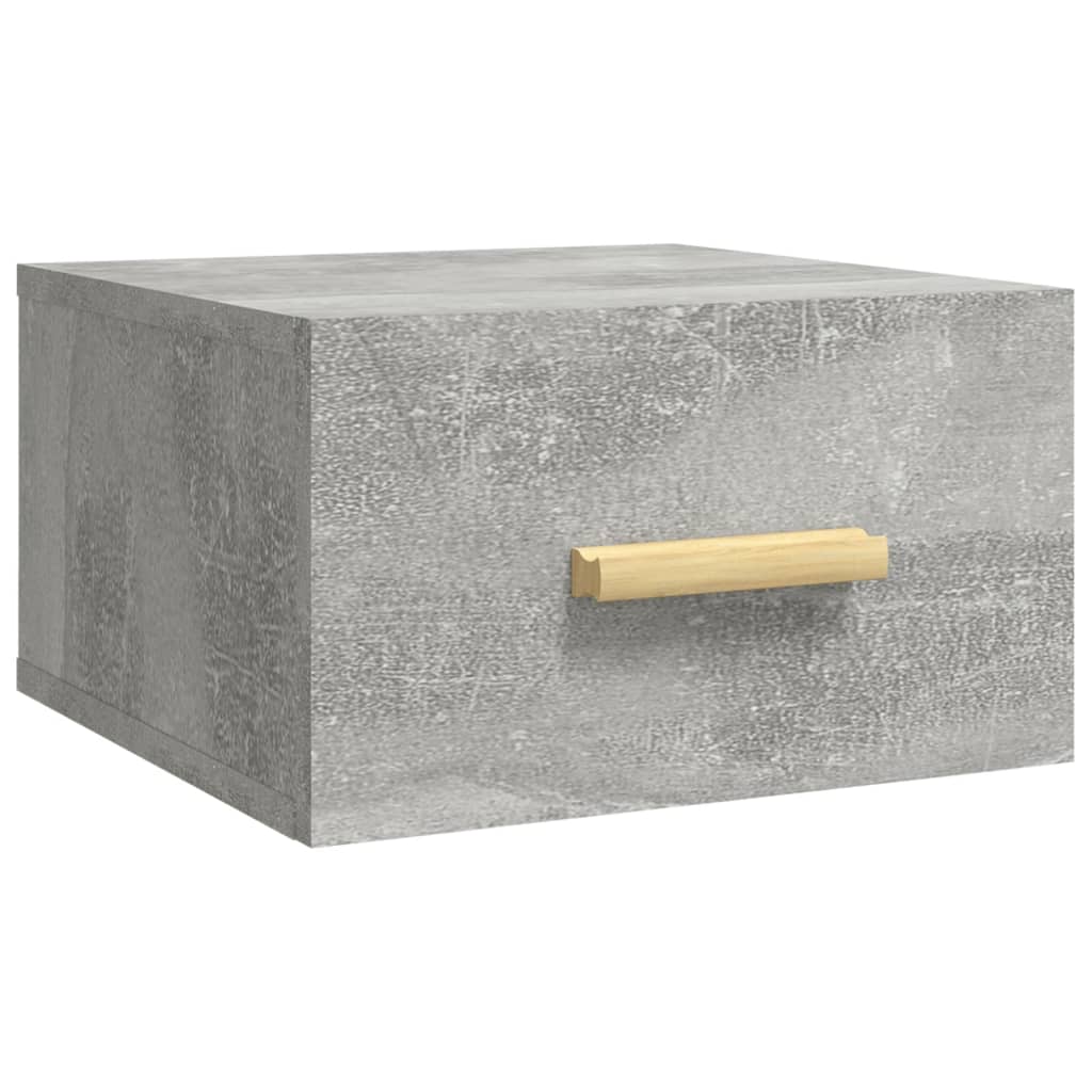 Wall-mounted Bedside Cabinets 2 pcs Concrete Grey 35x35x20 cm - Newstart Furniture