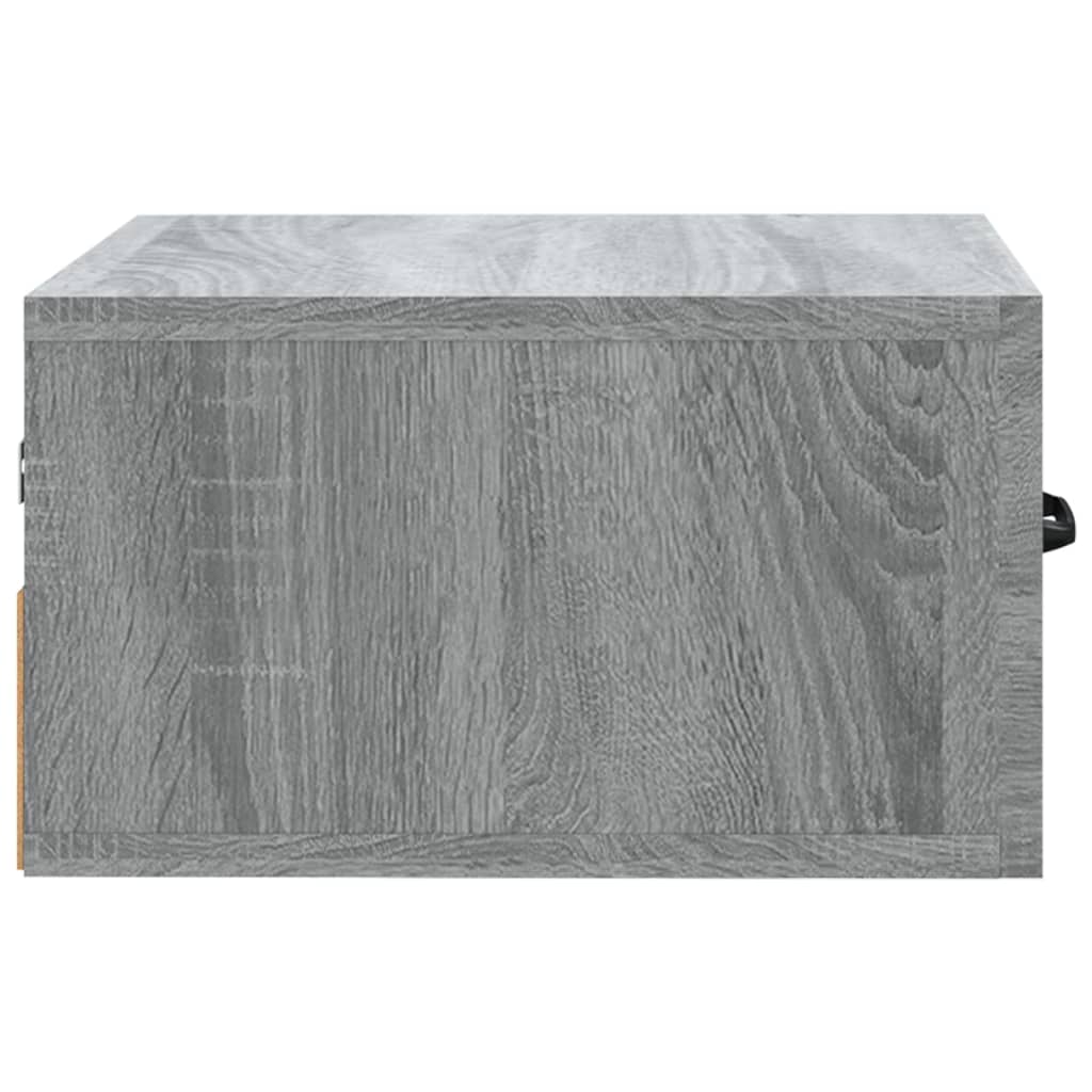 Wall-mounted Bedside Cabinets 2 pcs Grey Sonoma 35x35x20 cm - Newstart Furniture