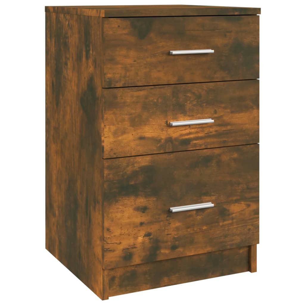Bed Cabinet Smoked Oak 40x40x63 cm Engineered Wood - Newstart Furniture
