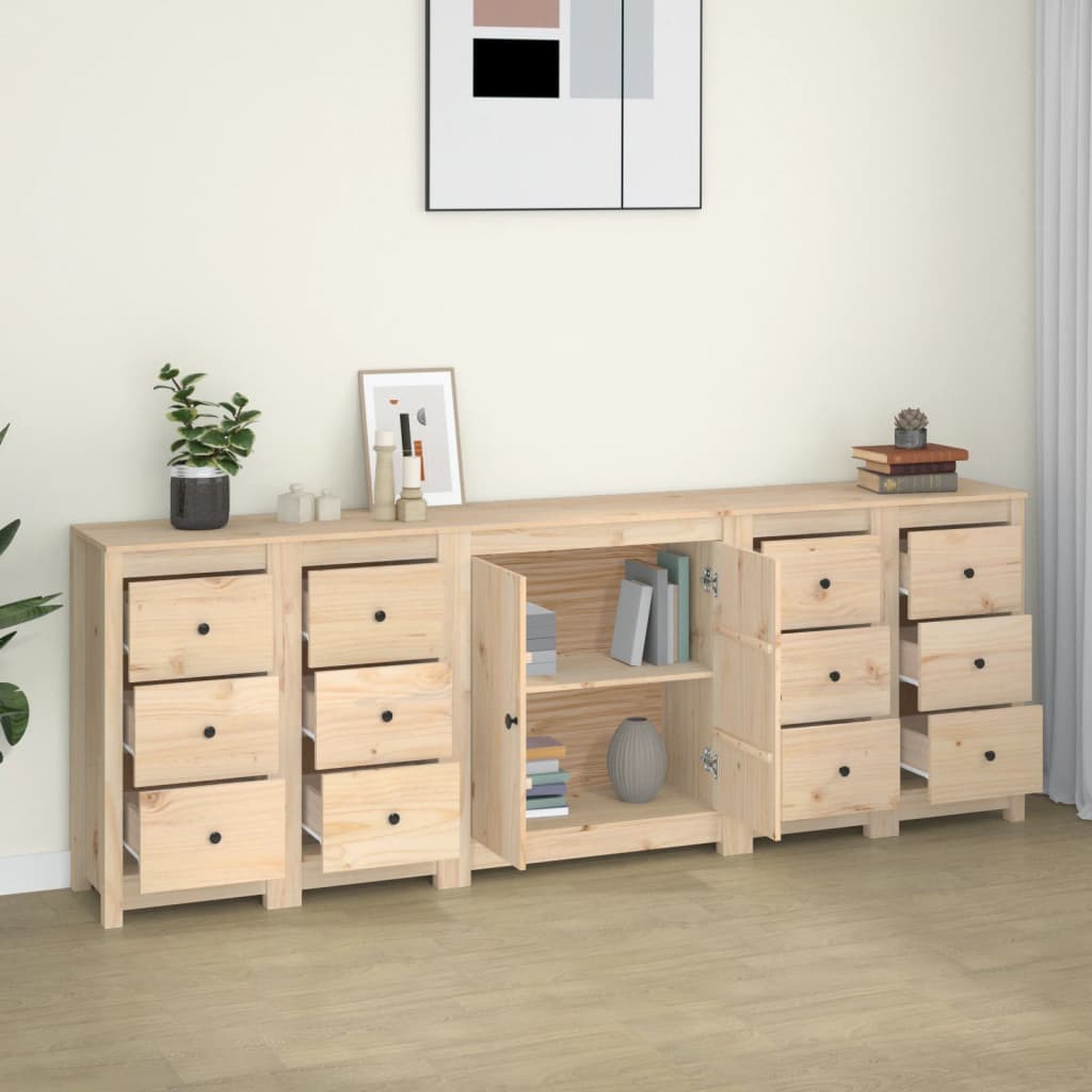 Sideboard 230x35x80 cm Solid Wood Pine - Newstart Furniture