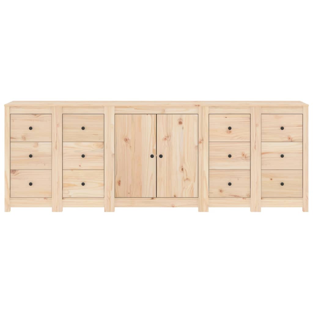 Sideboard 230x35x80 cm Solid Wood Pine - Newstart Furniture
