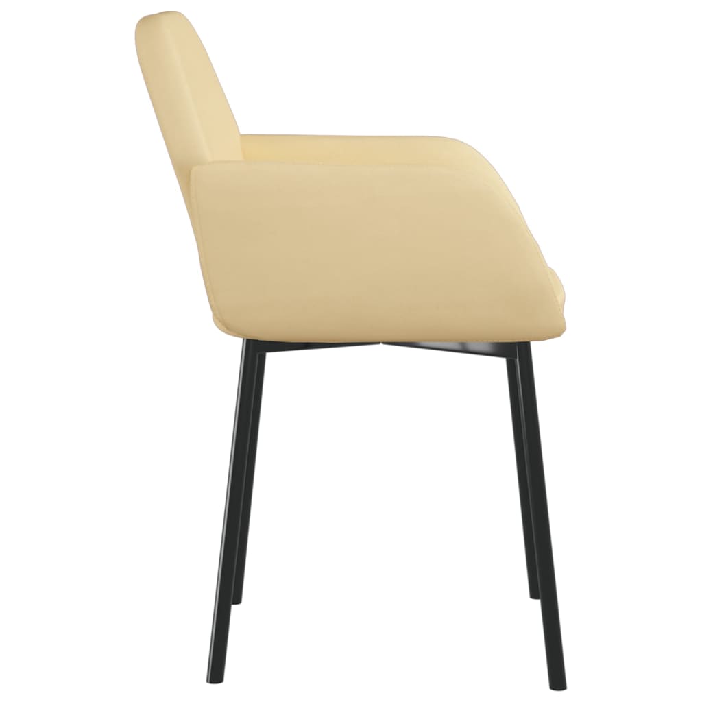 Dining Chairs 2 pcs Cream Velvet - Newstart Furniture