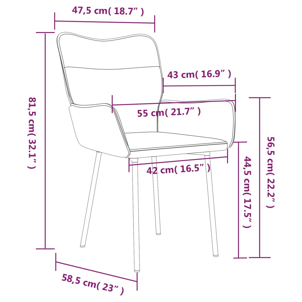 Dining Chairs 2 pcs Black Velvet - Newstart Furniture