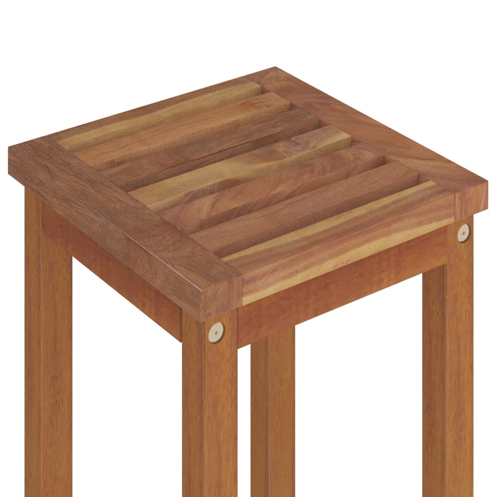 Bar Stools 8 pcs Solid Wood Acacia - Newstart Furniture