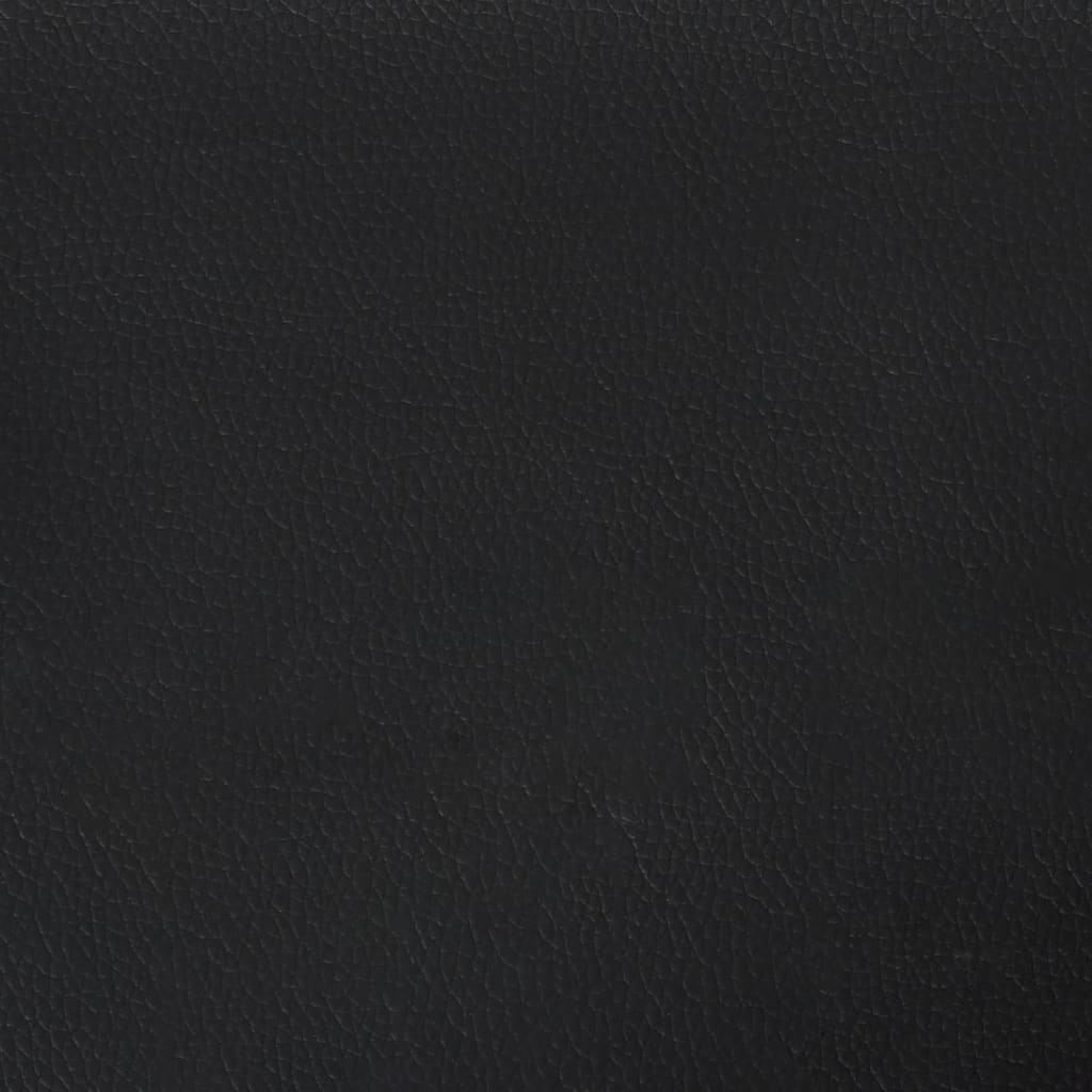 Pocket Spring Bed Mattress Black 107x203x20 cm Super Single Faux Leather - Newstart Furniture