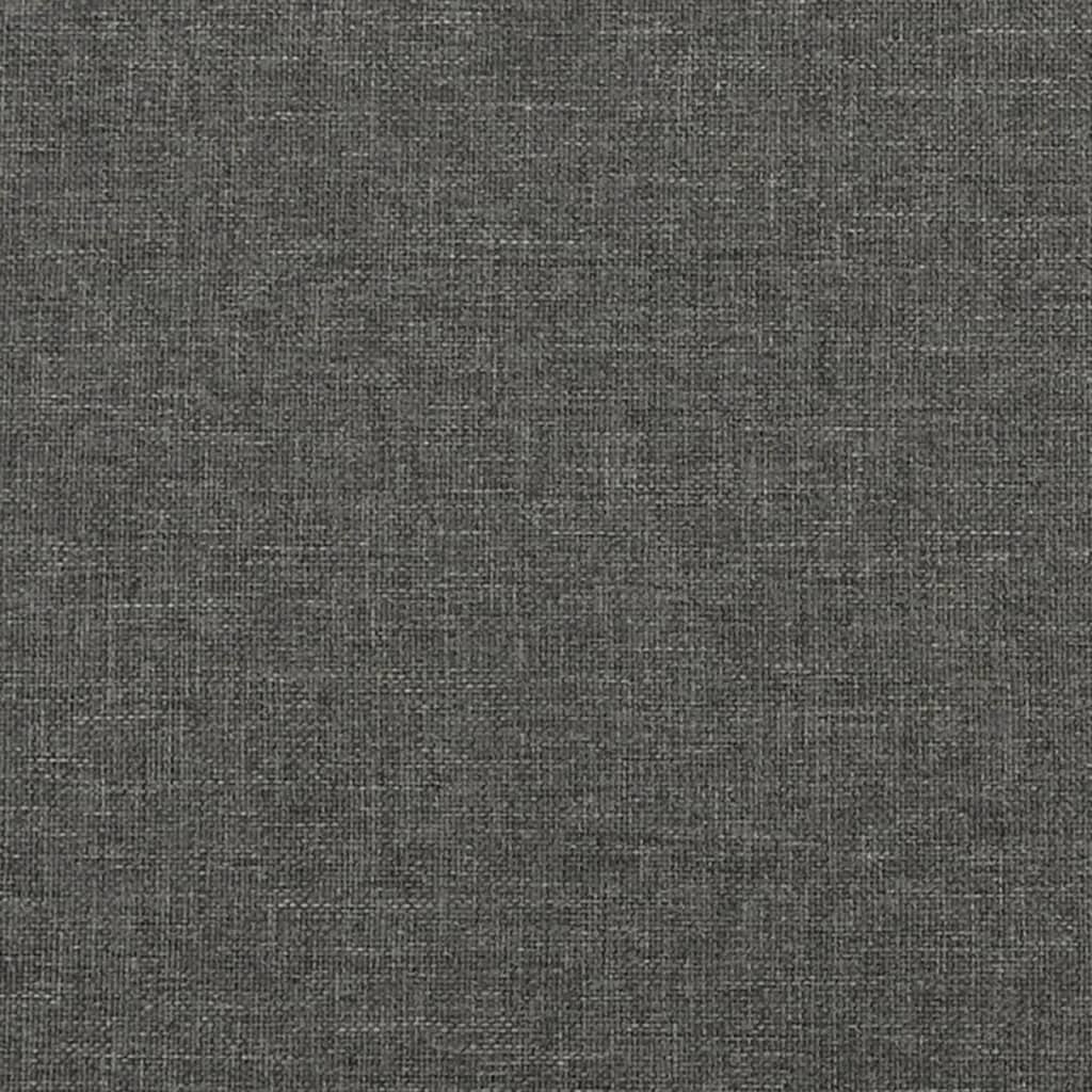 Bed Frame Dark Grey 153x203 cm Queen Fabric