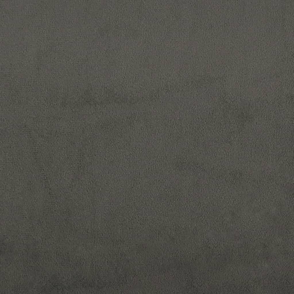 Bed Frame Dark Grey 137x190 cm Double Velvet