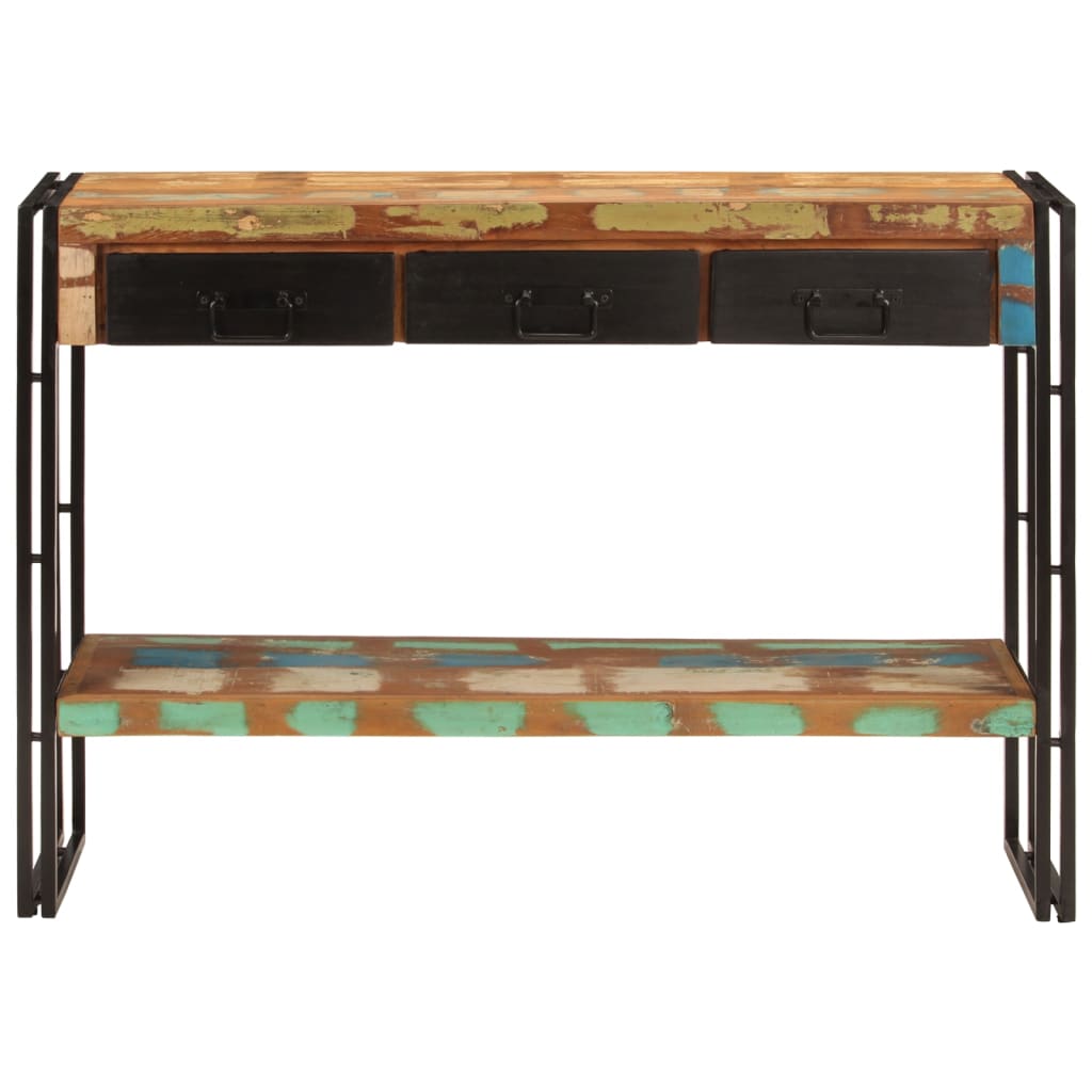 Console Table 110x30x76 cm Solid Wood Reclaimed - Newstart Furniture
