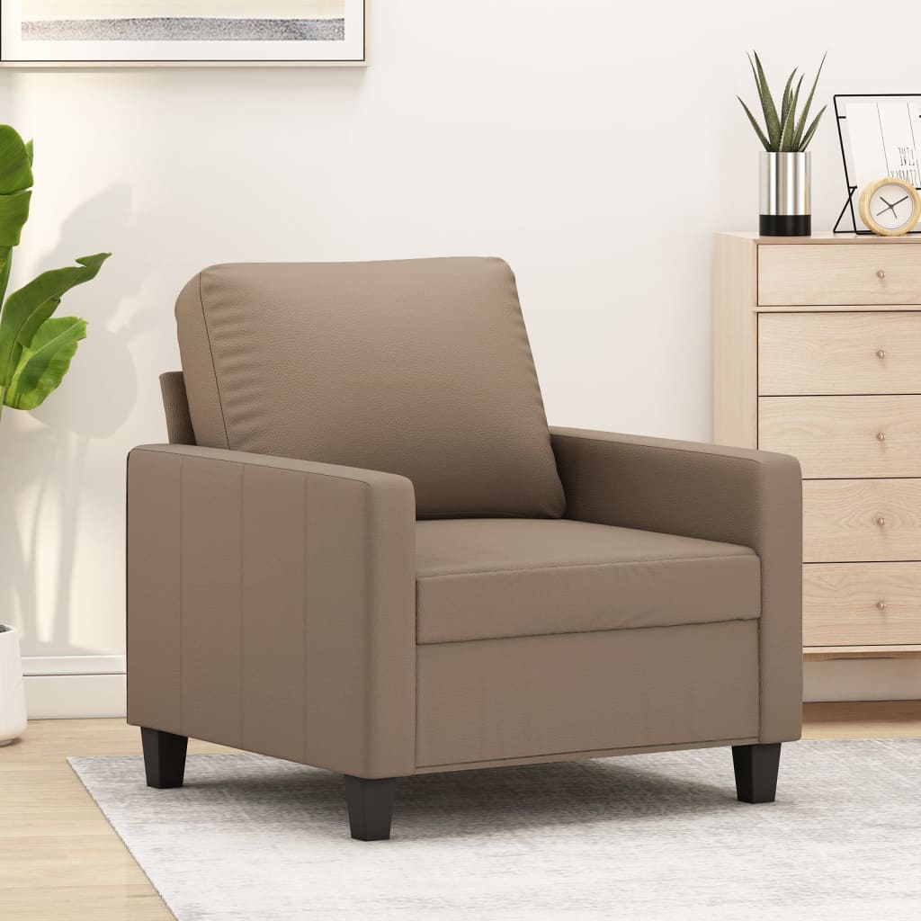 Sofa Chair Cappuccino 60 cm Faux Leather - Newstart Furniture