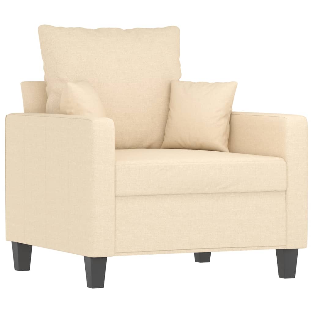 Sofa Chair Cream 60 cm Fabric - Newstart Furniture