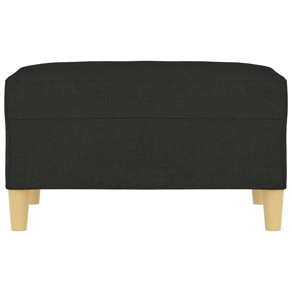 Footstool Black 70x55x41 cm Fabric - Newstart Furniture