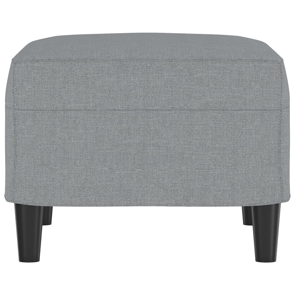 Footstool Light Grey 60x50x41 cm Fabric - Newstart Furniture