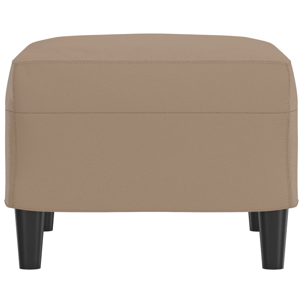 Footstool Cappuccino 60x50x41 cm Faux Leather - Newstart Furniture