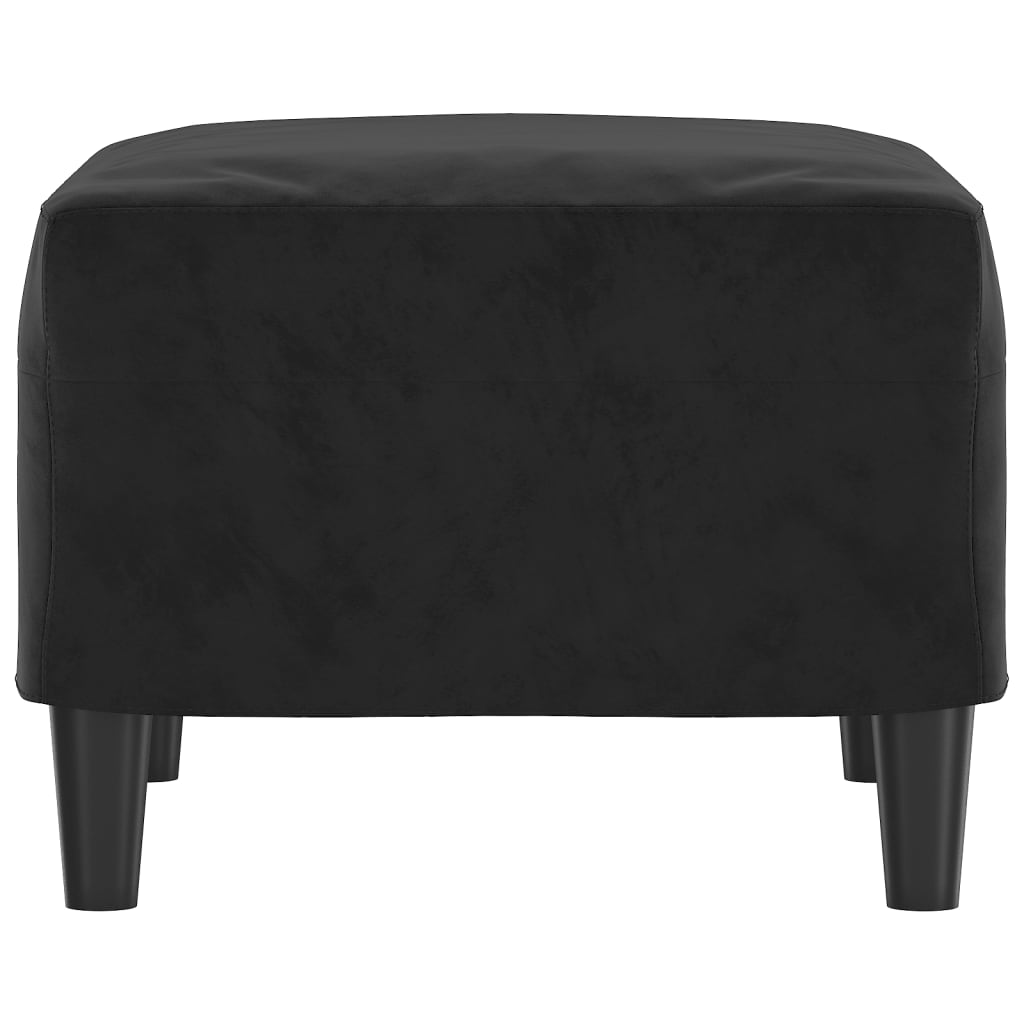 Footstool Black 60x50x41 cm Velvet - Newstart Furniture