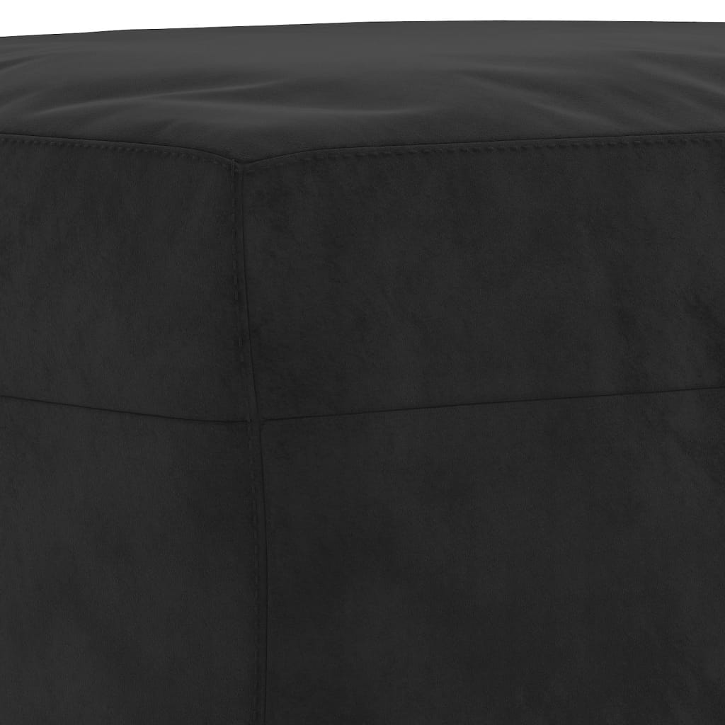 Footstool Black 70x55x41 cm Velvet - Newstart Furniture