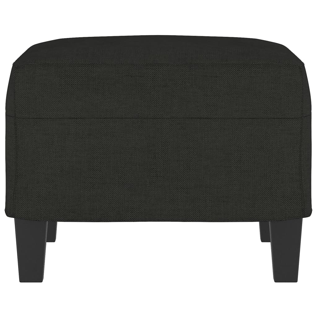 Footstool Black 60x50x41 cm Fabric - Newstart Furniture
