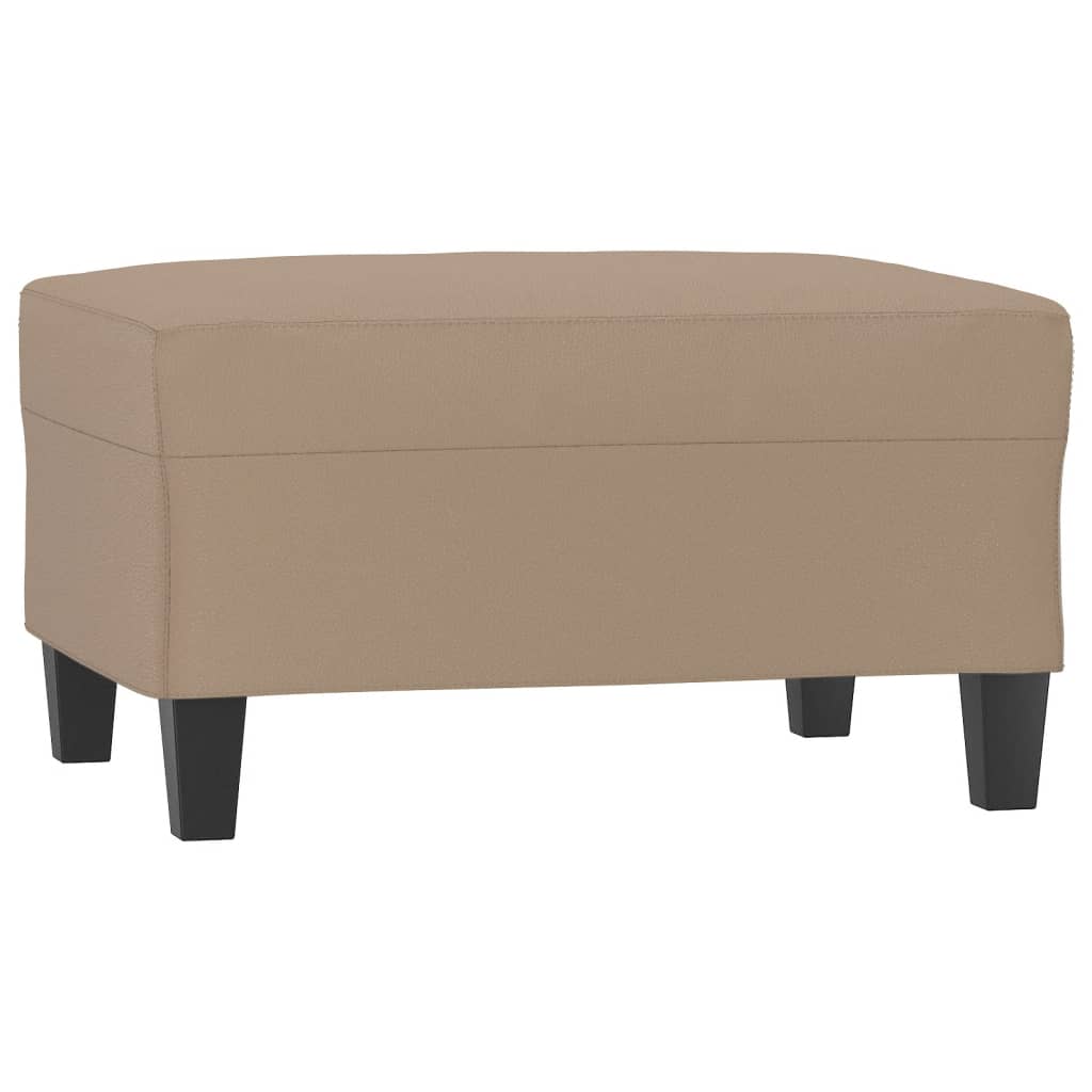 Footstool Cappuccino 70x55x41 cm Faux Leather - Newstart Furniture