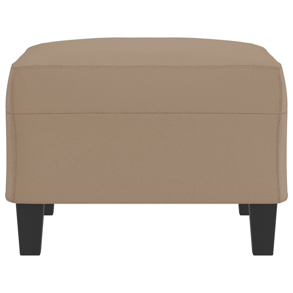 Footstool Cappuccino 70x55x41 cm Faux Leather - Newstart Furniture