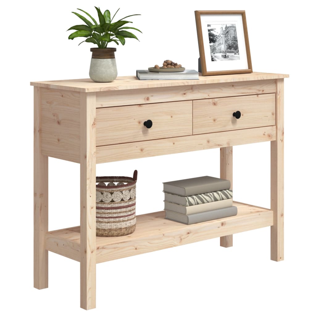 Console Table 100x35x75 cm Solid Wood Pine - Newstart Furniture