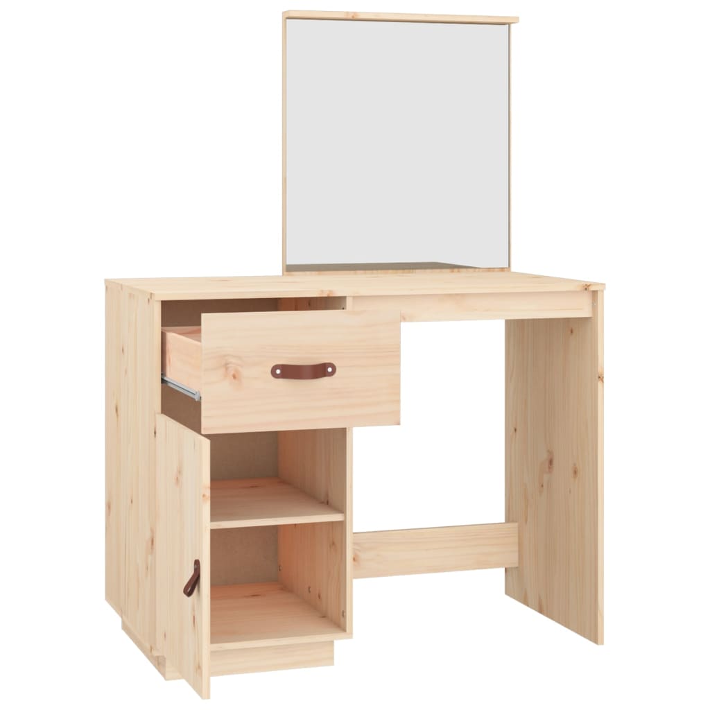 Dressing Table 95x50x134 cm Solid Wood Pine - Newstart Furniture