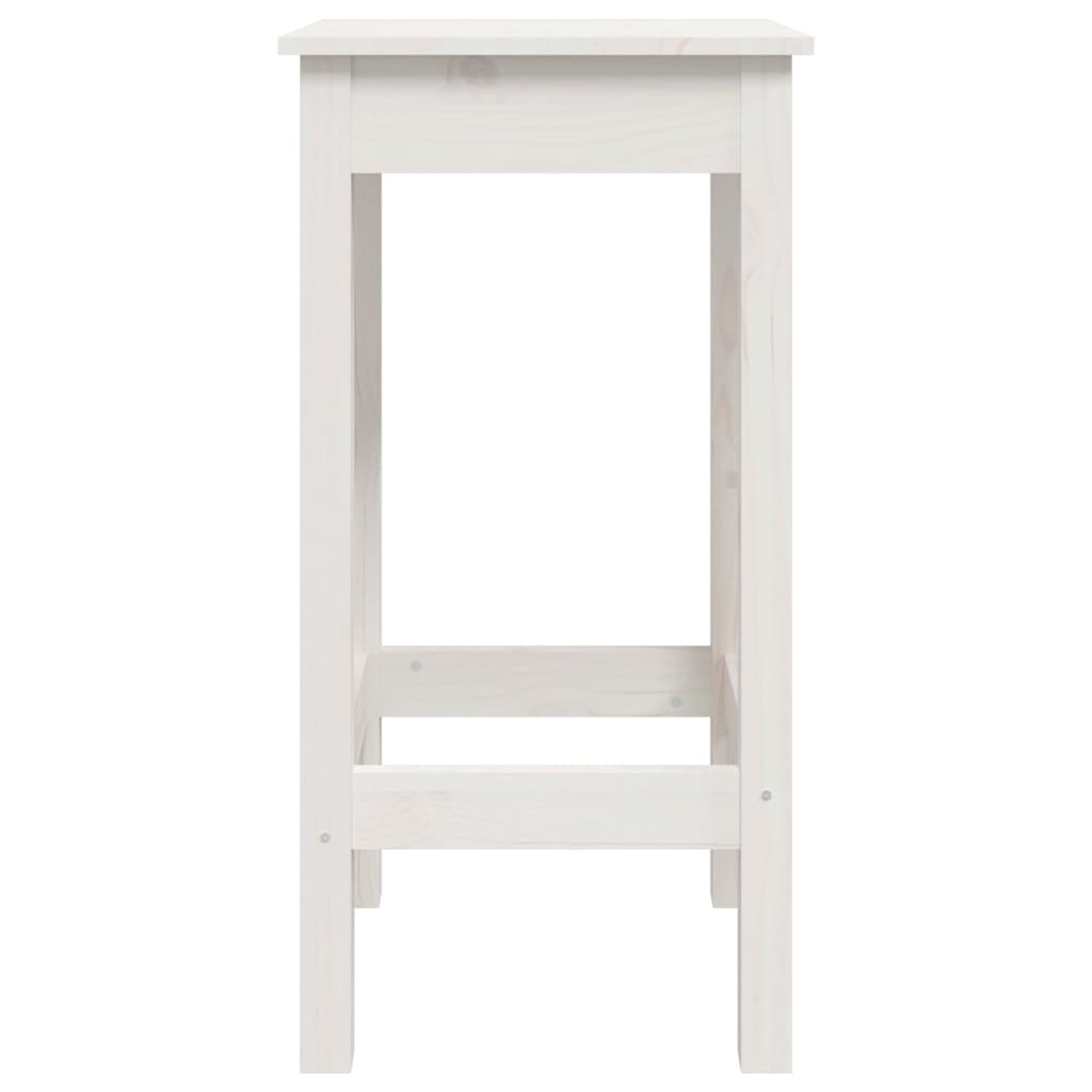 Bar Chairs 2 pcs White 40x40x78 cm Solid Wood Pine - Newstart Furniture