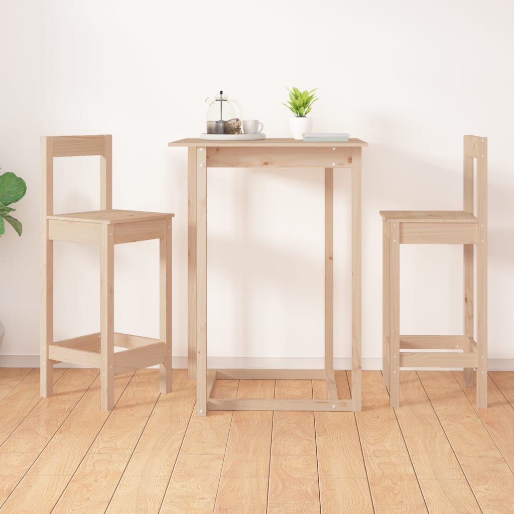 Bar Chairs 2 pcs 40x41.5x112 cm Solid Wood Pine - Newstart Furniture