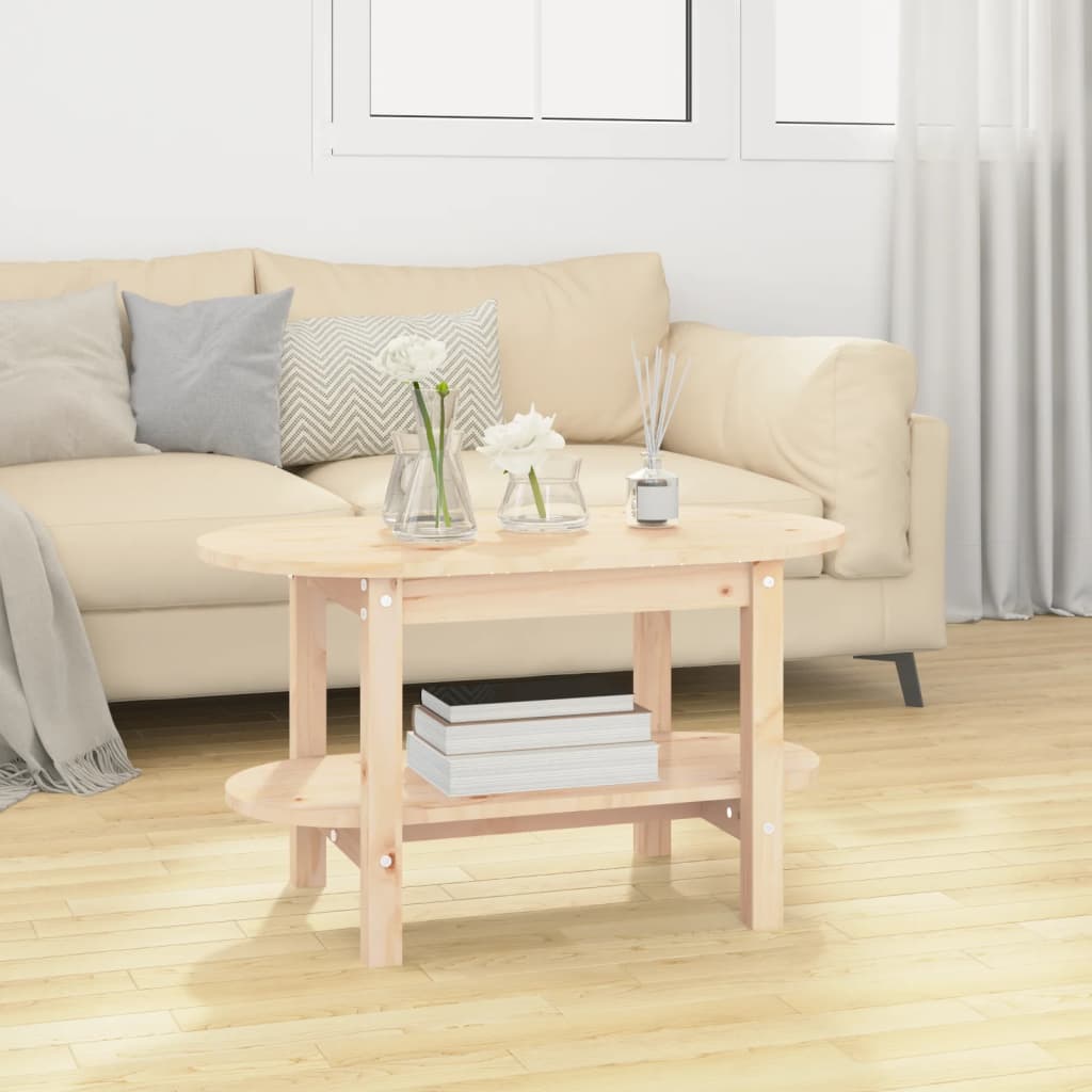 Coffee Table 80x45x45 cm Solid Wood Pine - Newstart Furniture