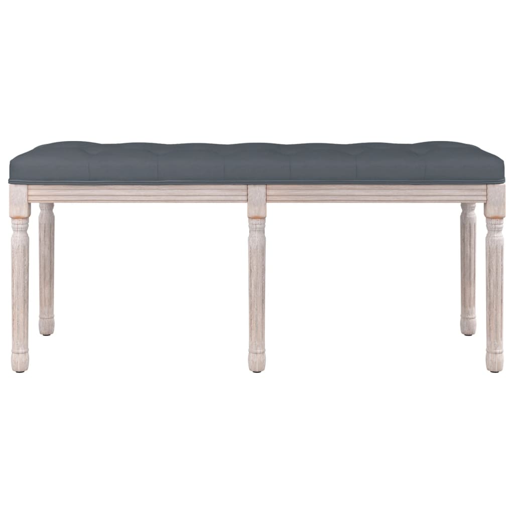 Bench Dark Grey 110x40x49 cm Velvet - Newstart Furniture